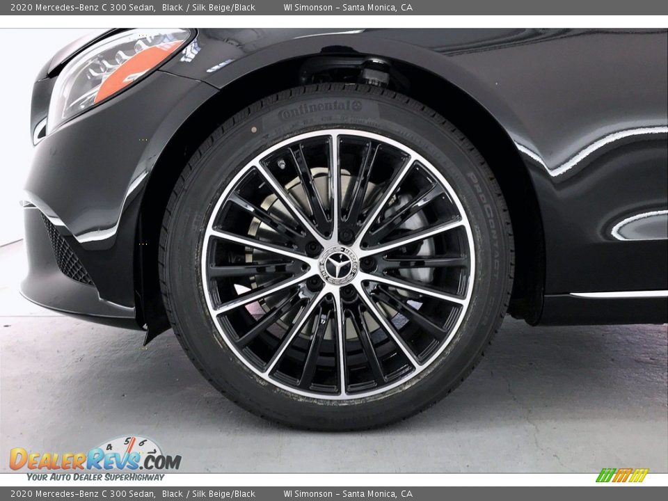 2020 Mercedes-Benz C 300 Sedan Black / Silk Beige/Black Photo #9