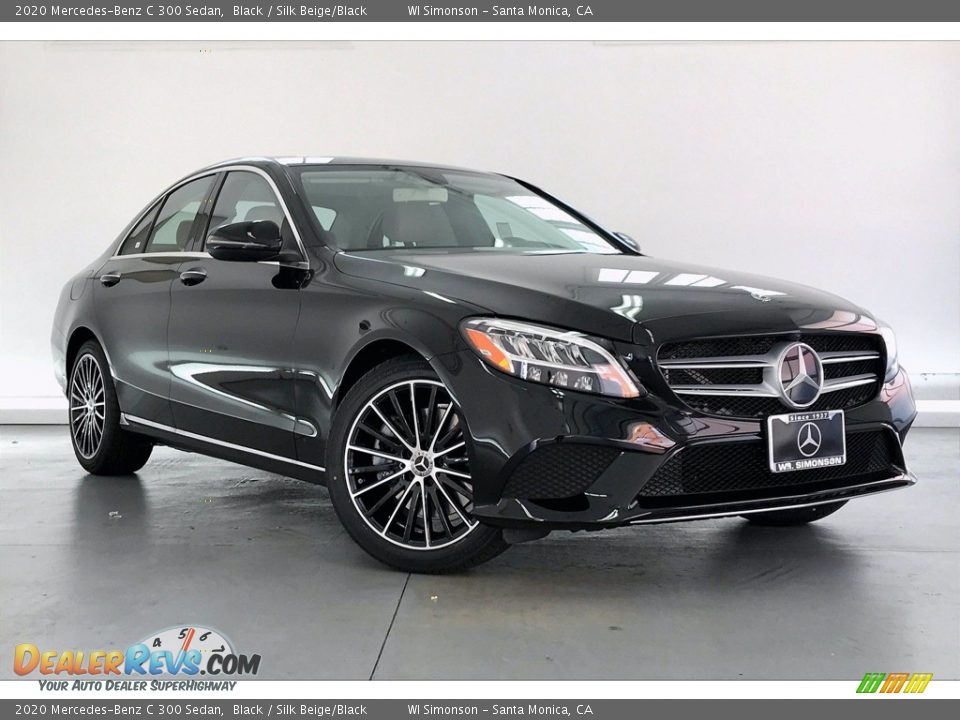 2020 Mercedes-Benz C 300 Sedan Black / Silk Beige/Black Photo #12