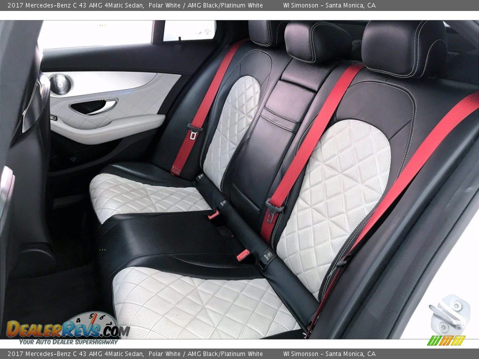 Rear Seat of 2017 Mercedes-Benz C 43 AMG 4Matic Sedan Photo #15