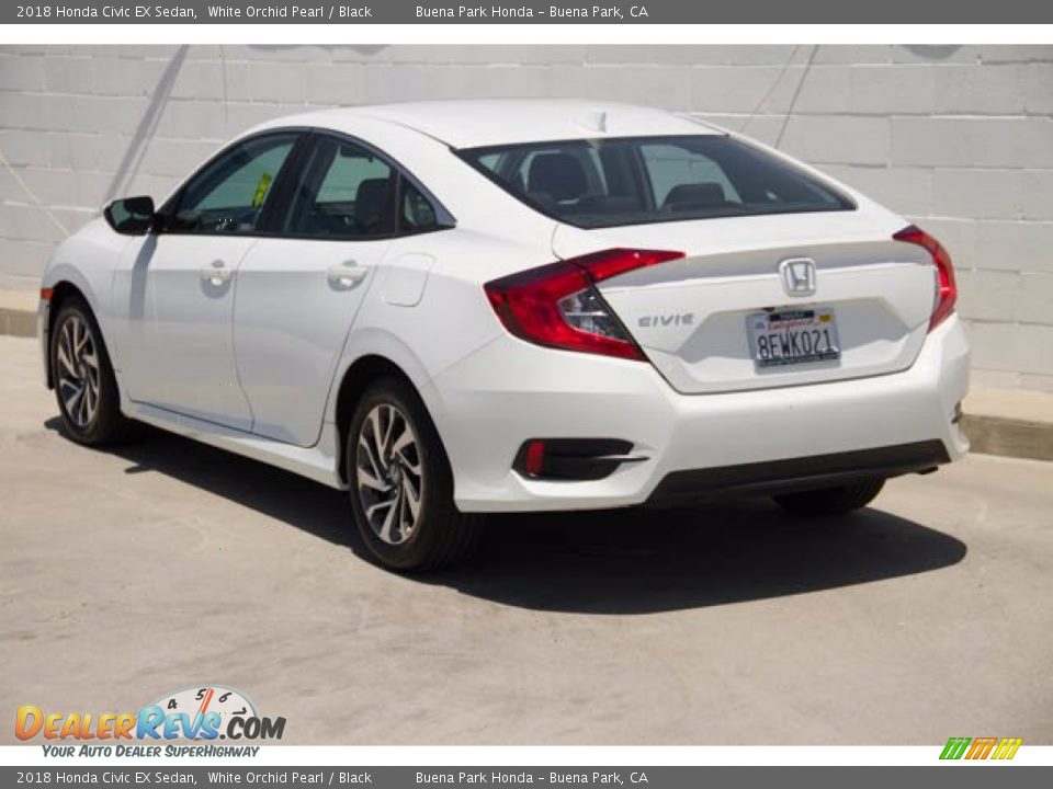 2018 Honda Civic EX Sedan White Orchid Pearl / Black Photo #2