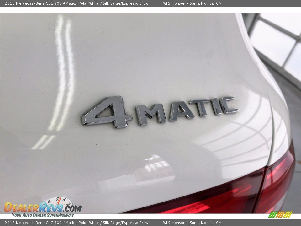 2018 Mercedes-Benz GLC 300 4Matic Polar White / Silk Beige/Espresso Brown Photo #7