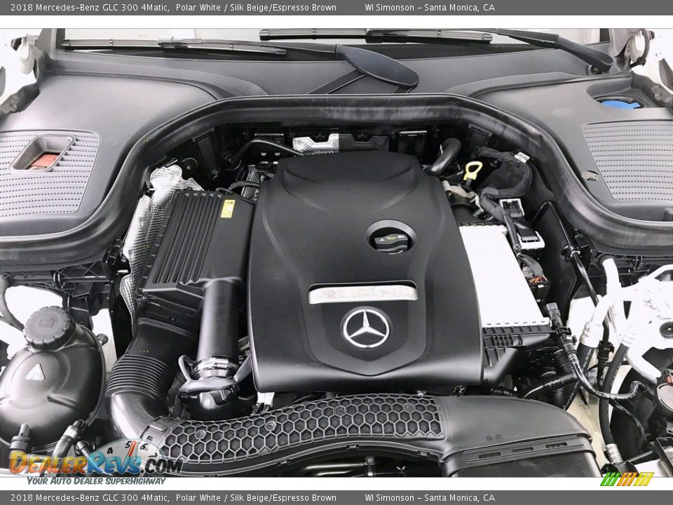 2018 Mercedes-Benz GLC 300 4Matic Polar White / Silk Beige/Espresso Brown Photo #9