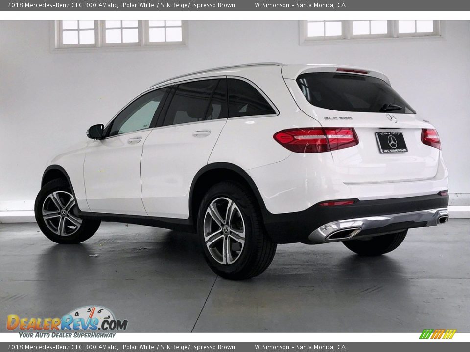 2018 Mercedes-Benz GLC 300 4Matic Polar White / Silk Beige/Espresso Brown Photo #10