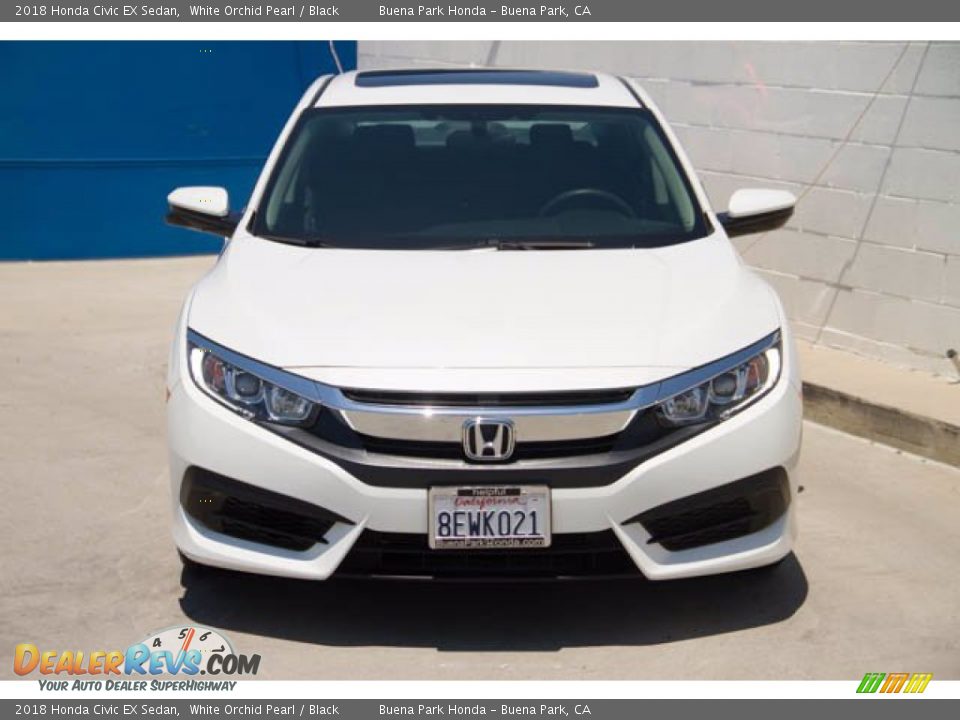 2018 Honda Civic EX Sedan White Orchid Pearl / Black Photo #7