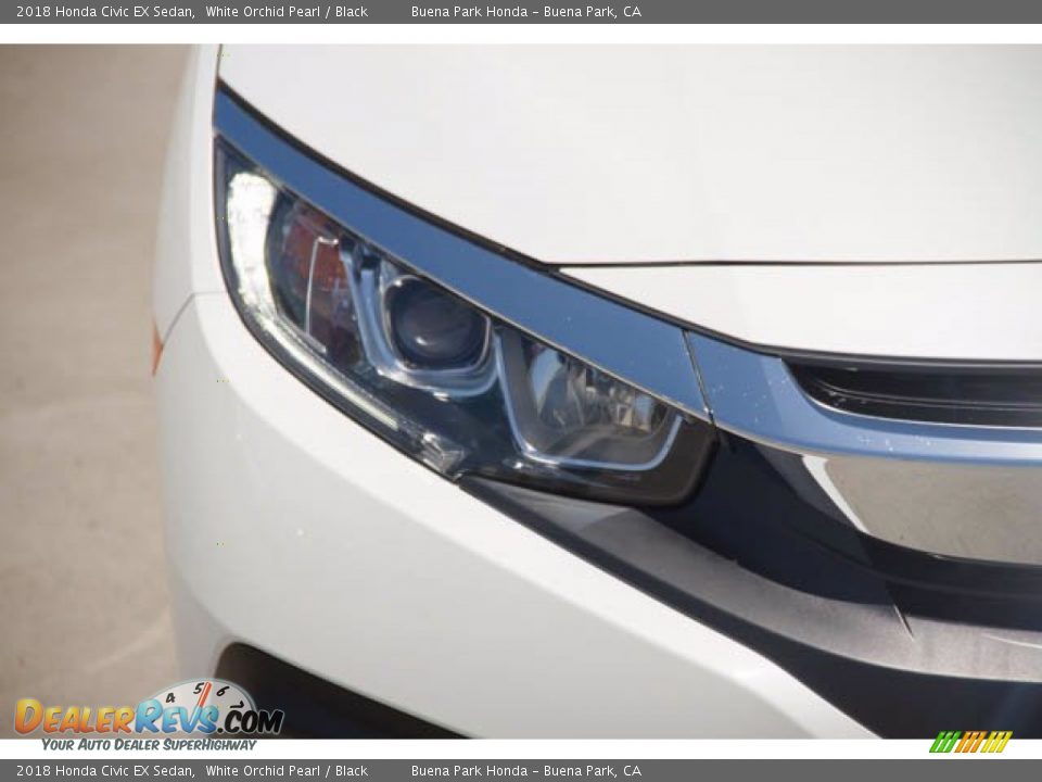 2018 Honda Civic EX Sedan White Orchid Pearl / Black Photo #8