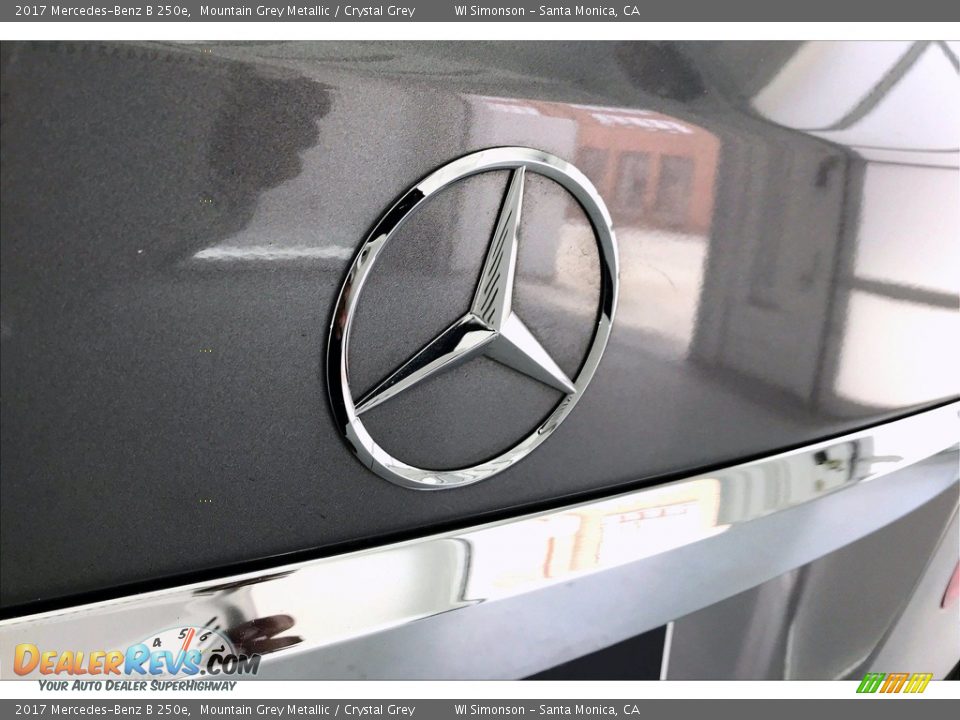 2017 Mercedes-Benz B 250e Mountain Grey Metallic / Crystal Grey Photo #7
