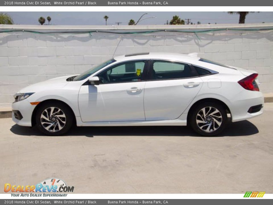 2018 Honda Civic EX Sedan White Orchid Pearl / Black Photo #10