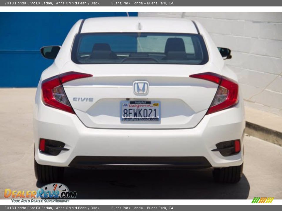 2018 Honda Civic EX Sedan White Orchid Pearl / Black Photo #11