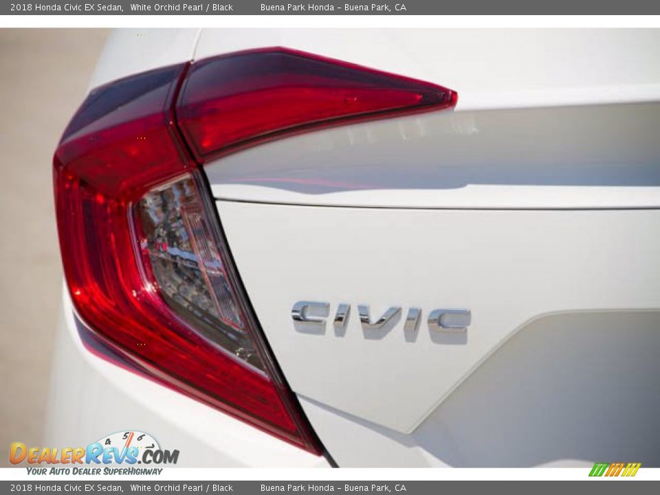 2018 Honda Civic EX Sedan White Orchid Pearl / Black Photo #12