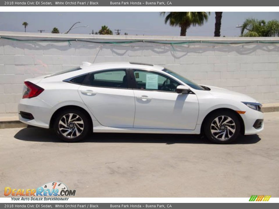 2018 Honda Civic EX Sedan White Orchid Pearl / Black Photo #14