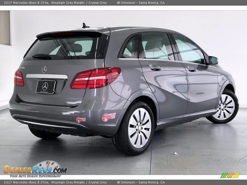 2017 Mercedes-Benz B 250e Mountain Grey Metallic / Crystal Grey Photo #16