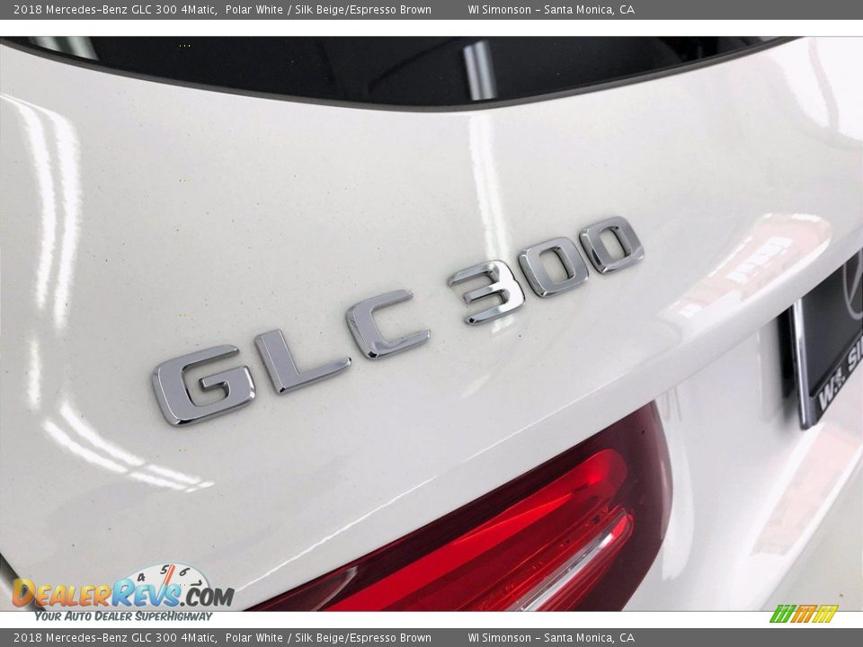 2018 Mercedes-Benz GLC 300 4Matic Polar White / Silk Beige/Espresso Brown Photo #27