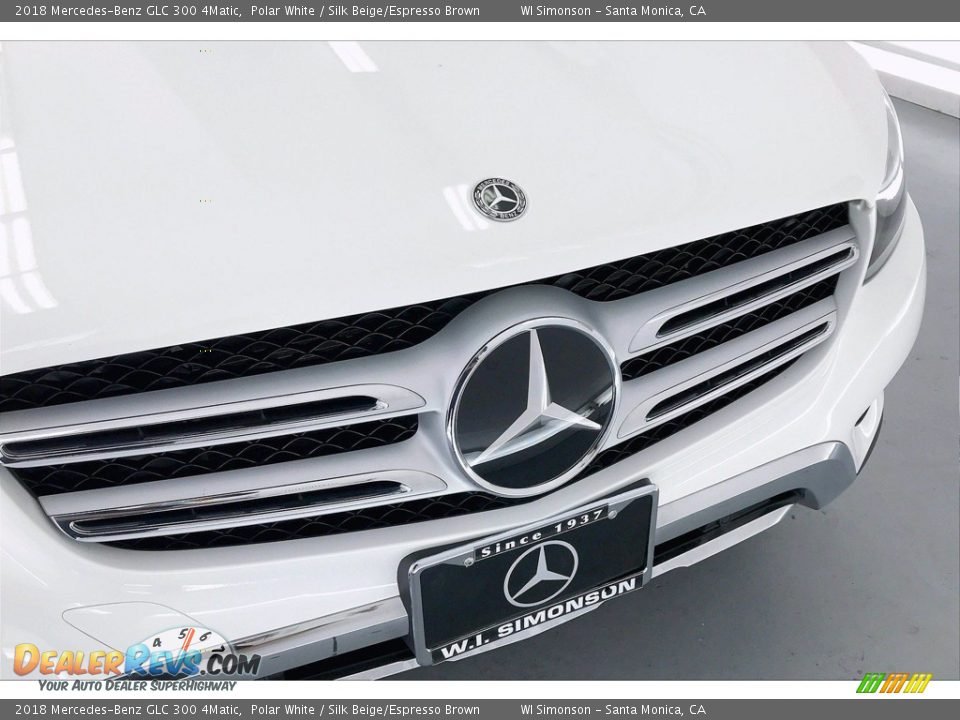 2018 Mercedes-Benz GLC 300 4Matic Polar White / Silk Beige/Espresso Brown Photo #33