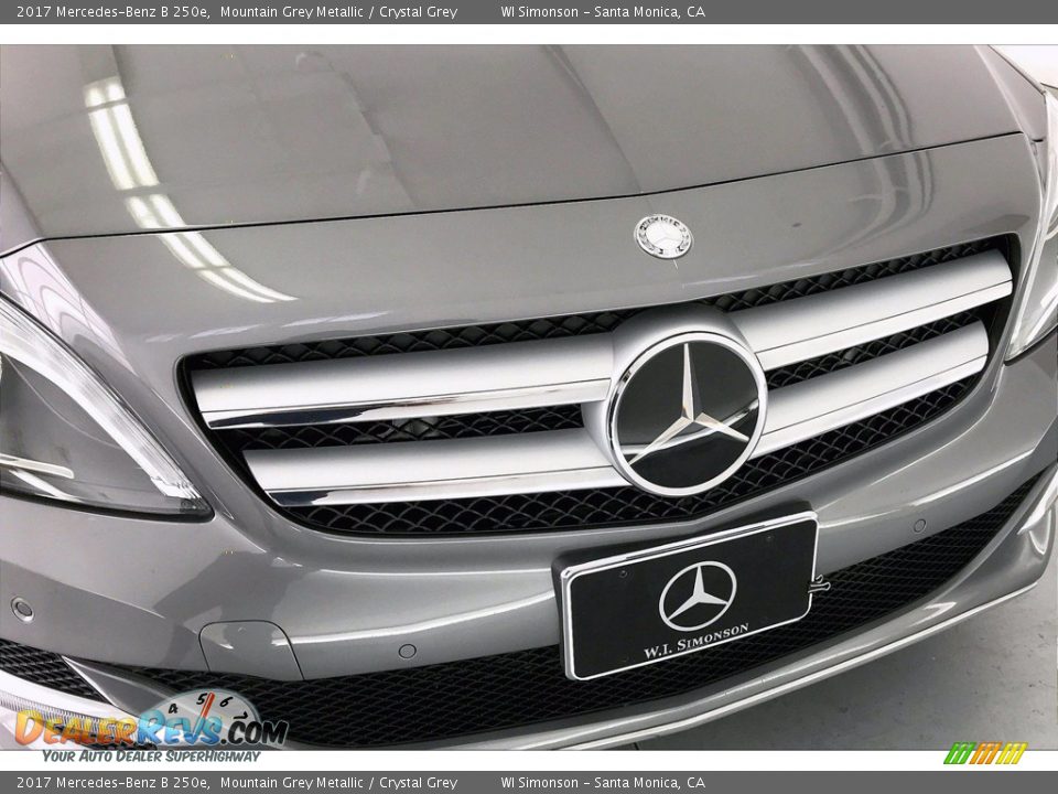 2017 Mercedes-Benz B 250e Mountain Grey Metallic / Crystal Grey Photo #32