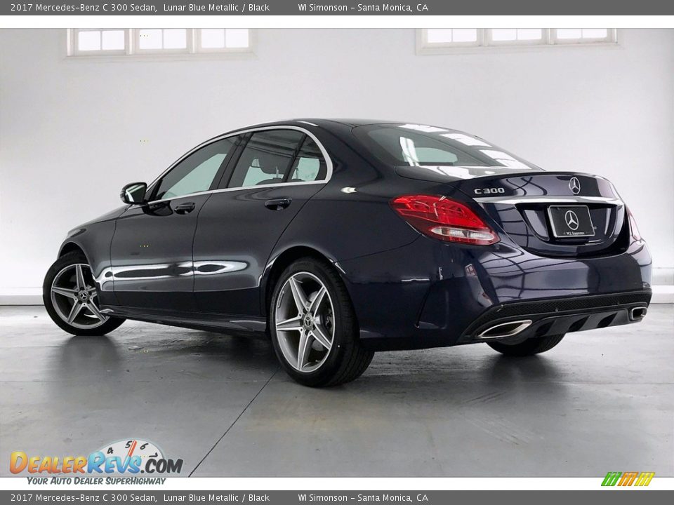 2017 Mercedes-Benz C 300 Sedan Lunar Blue Metallic / Black Photo #10