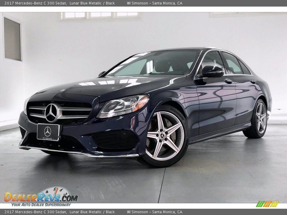 2017 Mercedes-Benz C 300 Sedan Lunar Blue Metallic / Black Photo #12