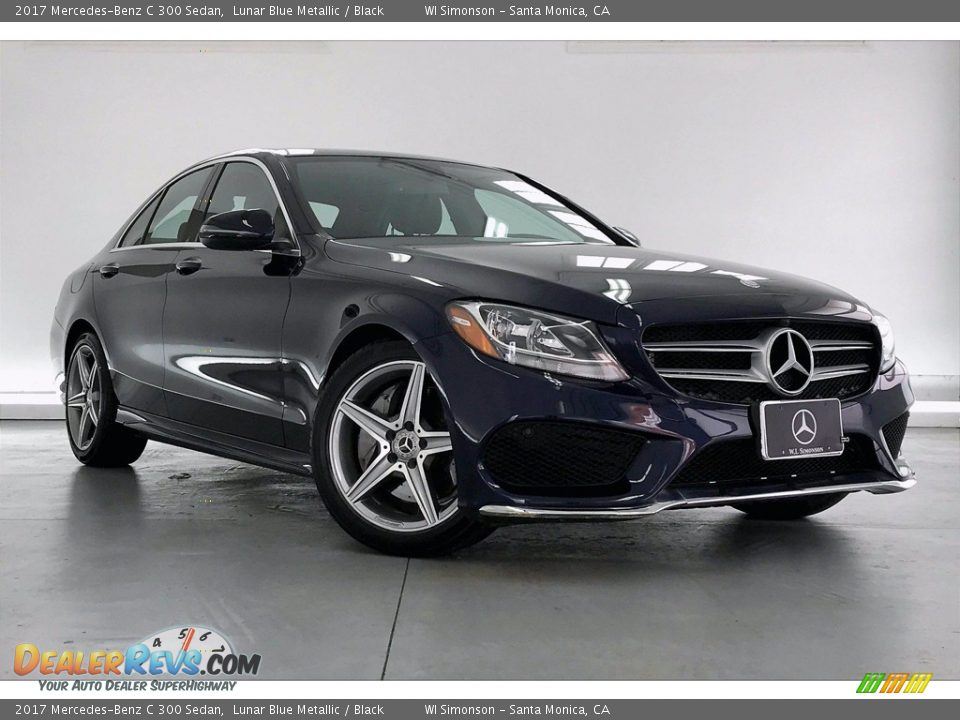 2017 Mercedes-Benz C 300 Sedan Lunar Blue Metallic / Black Photo #34