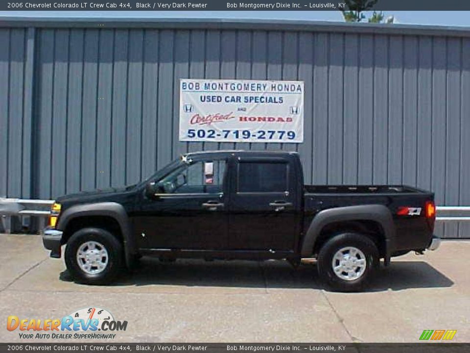 2006 Chevrolet Colorado LT Crew Cab 4x4 Black / Very Dark Pewter Photo #1