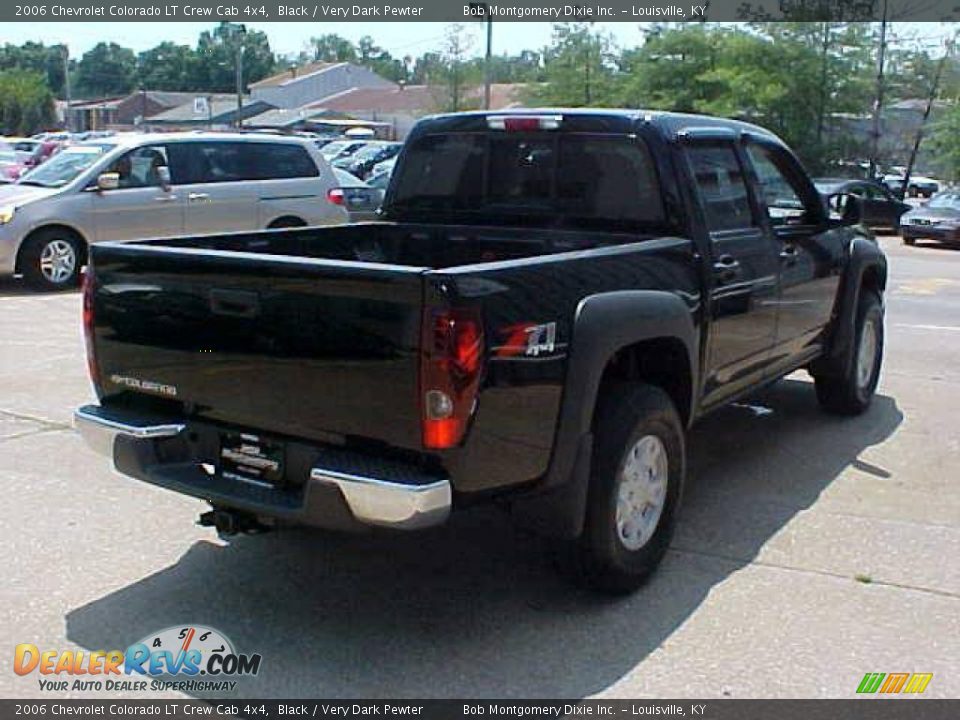 2006 Chevrolet Colorado LT Crew Cab 4x4 Black / Very Dark Pewter Photo #9
