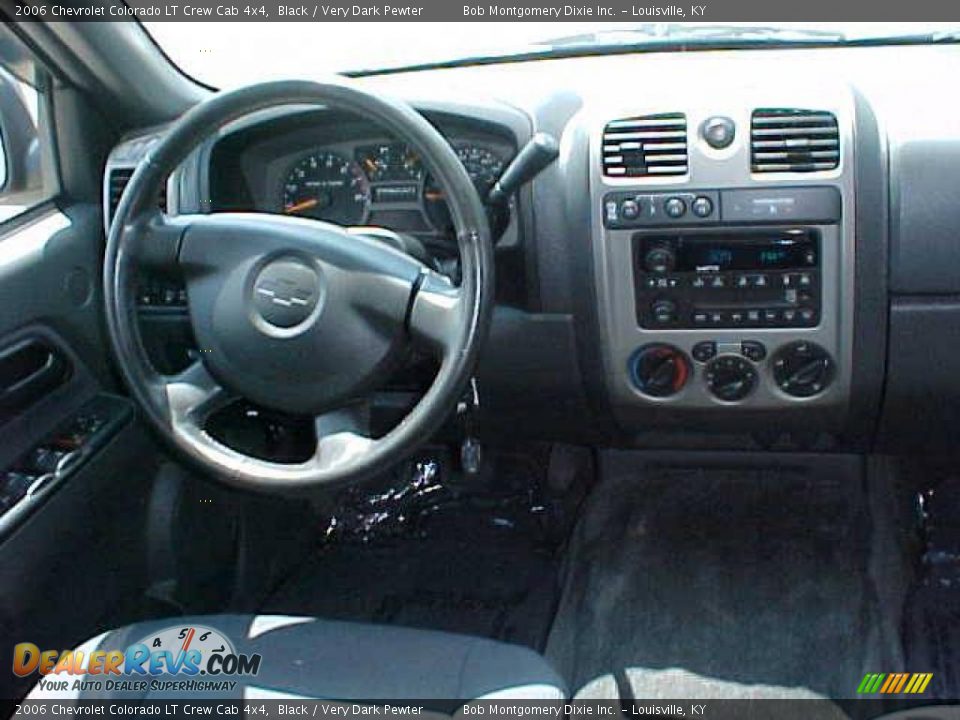 2006 Chevrolet Colorado LT Crew Cab 4x4 Black / Very Dark Pewter Photo #10