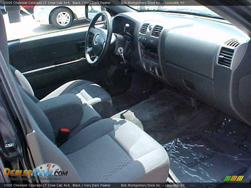 2006 Chevrolet Colorado LT Crew Cab 4x4 Black / Very Dark Pewter Photo #11