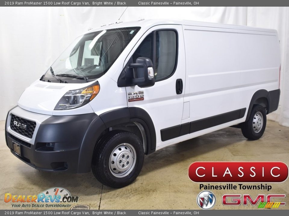 2019 Ram ProMaster 1500 Low Roof Cargo Van Bright White / Black Photo #1