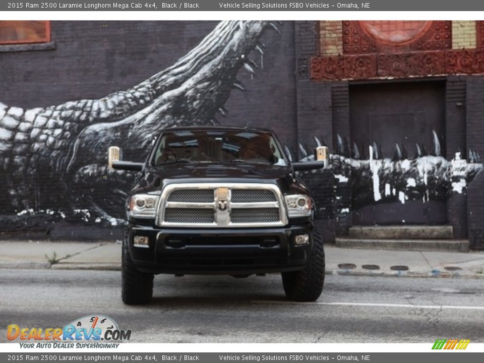 2015 Ram 2500 Laramie Longhorn Mega Cab 4x4 Black / Black Photo #3