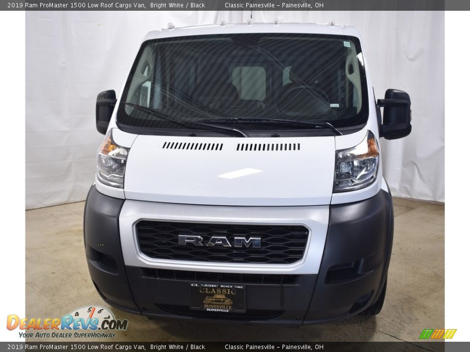 2019 Ram ProMaster 1500 Low Roof Cargo Van Bright White / Black Photo #4