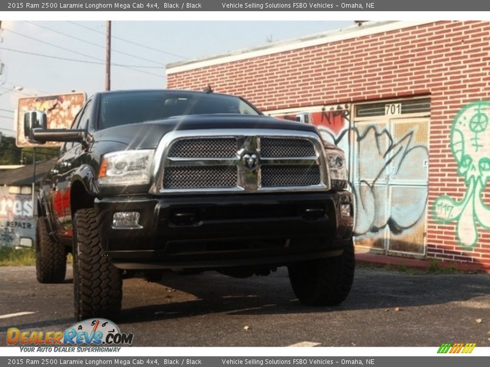 2015 Ram 2500 Laramie Longhorn Mega Cab 4x4 Black / Black Photo #5