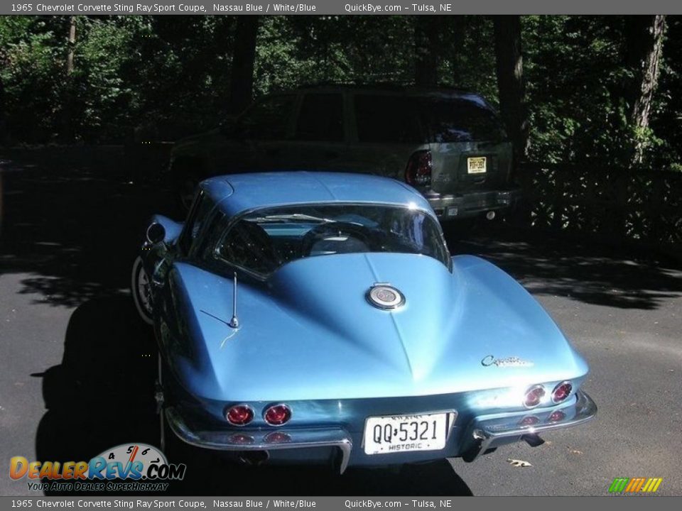 1965 Chevrolet Corvette Sting Ray Sport Coupe Nassau Blue / White/Blue Photo #3