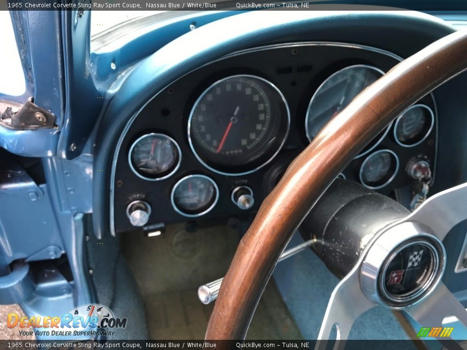1965 Chevrolet Corvette Sting Ray Sport Coupe Nassau Blue / White/Blue Photo #4