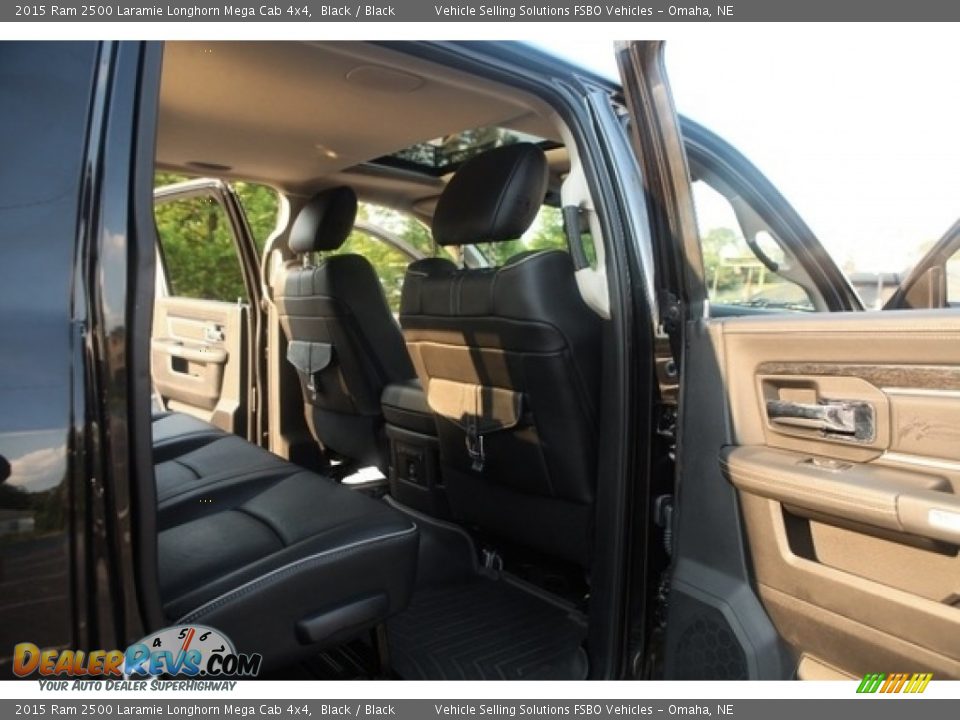 Rear Seat of 2015 Ram 2500 Laramie Longhorn Mega Cab 4x4 Photo #14