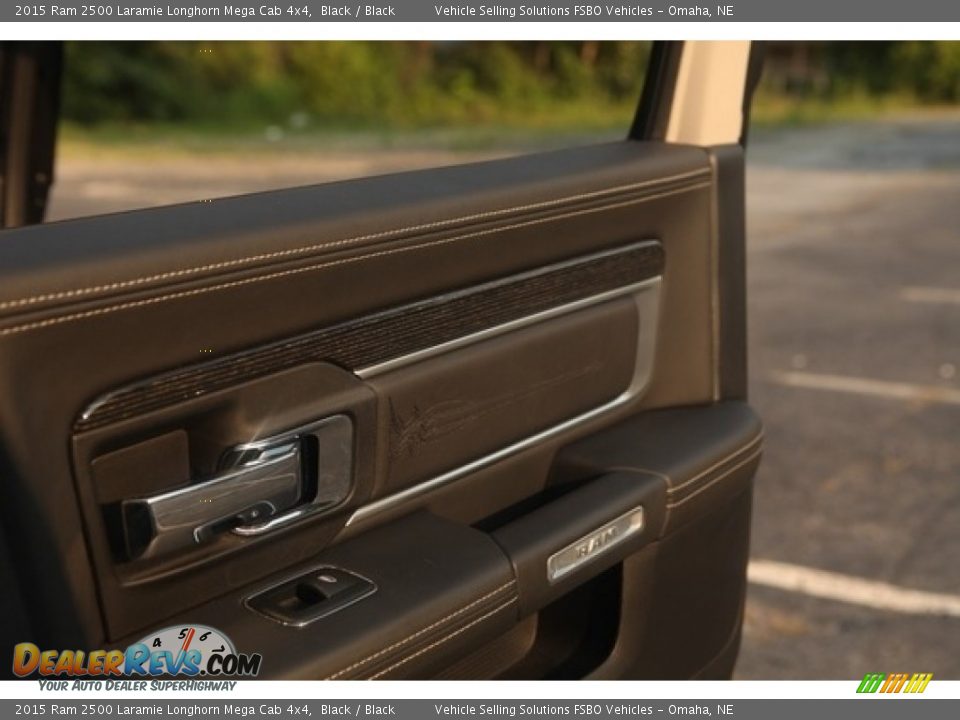 Door Panel of 2015 Ram 2500 Laramie Longhorn Mega Cab 4x4 Photo #16