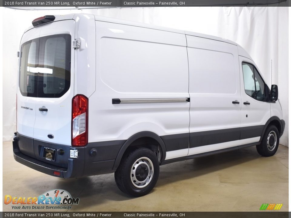 Oxford White 2018 Ford Transit Van 250 MR Long Photo #2