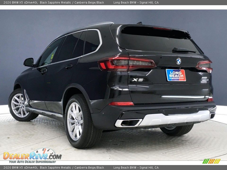 2020 BMW X5 sDrive40i Black Sapphire Metallic / Canberra Beige/Black Photo #3
