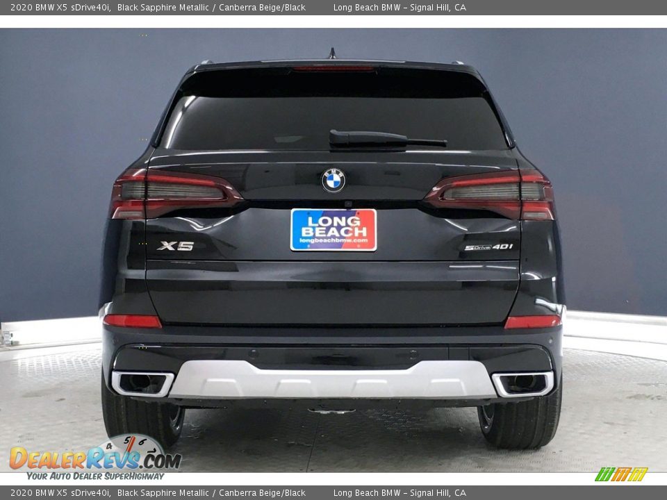 2020 BMW X5 sDrive40i Black Sapphire Metallic / Canberra Beige/Black Photo #4