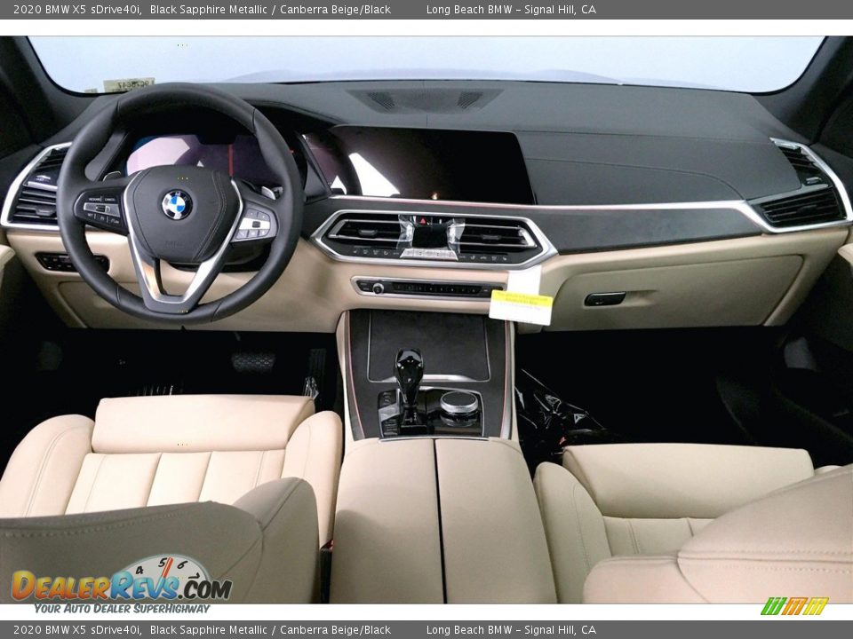 2020 BMW X5 sDrive40i Black Sapphire Metallic / Canberra Beige/Black Photo #5