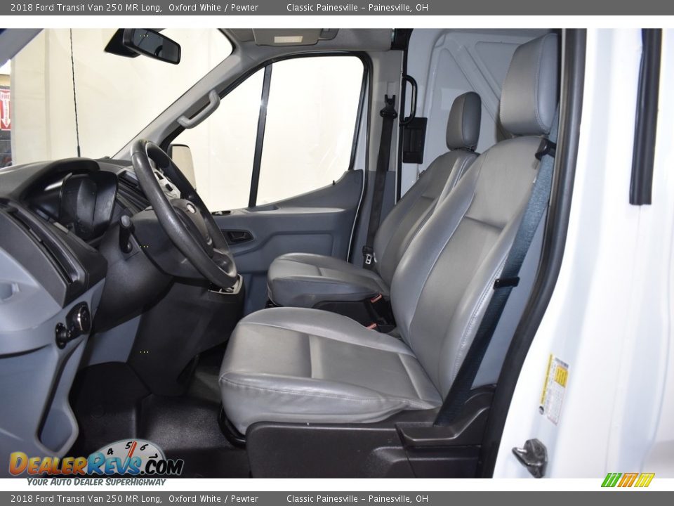 Front Seat of 2018 Ford Transit Van 250 MR Long Photo #7