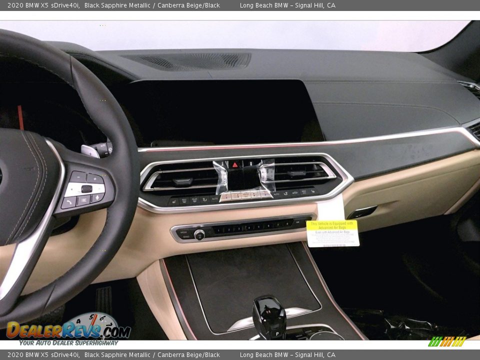 2020 BMW X5 sDrive40i Black Sapphire Metallic / Canberra Beige/Black Photo #6