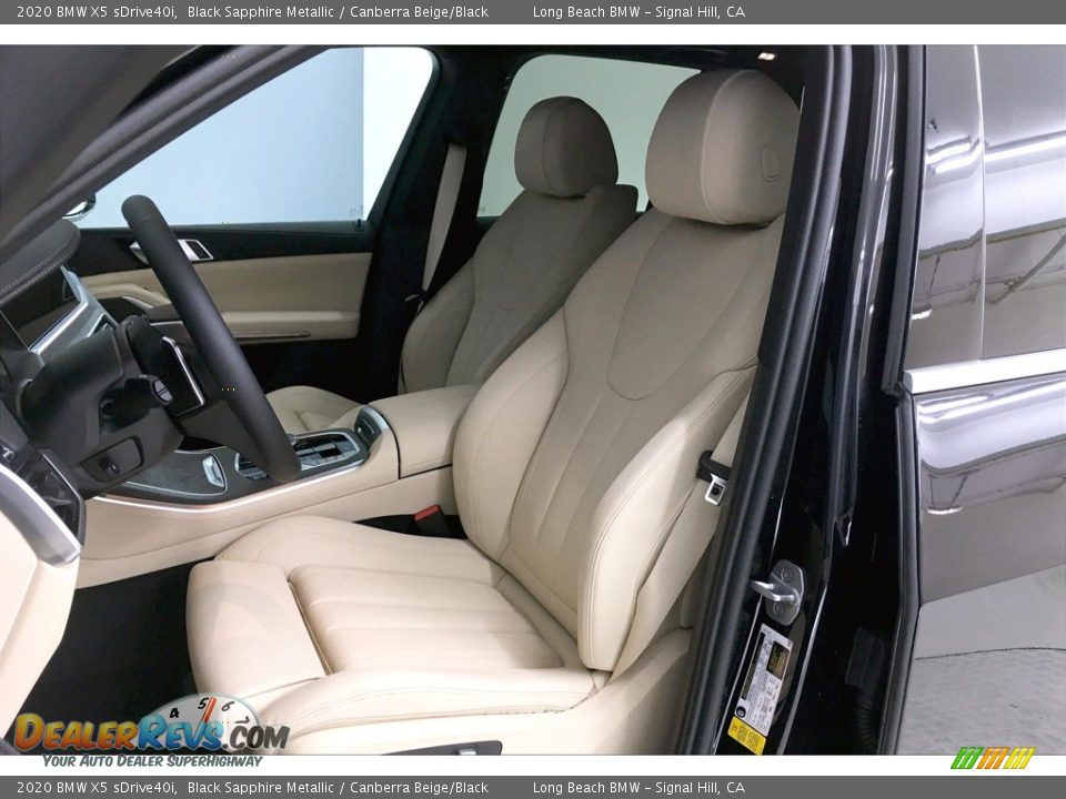 2020 BMW X5 sDrive40i Black Sapphire Metallic / Canberra Beige/Black Photo #9