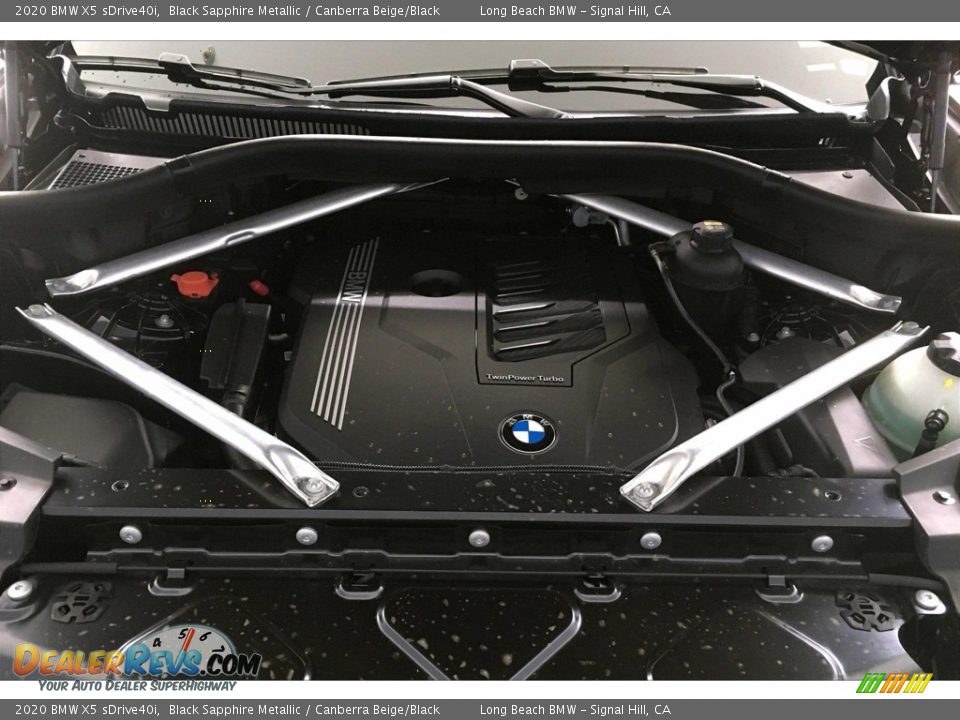 2020 BMW X5 sDrive40i Black Sapphire Metallic / Canberra Beige/Black Photo #10