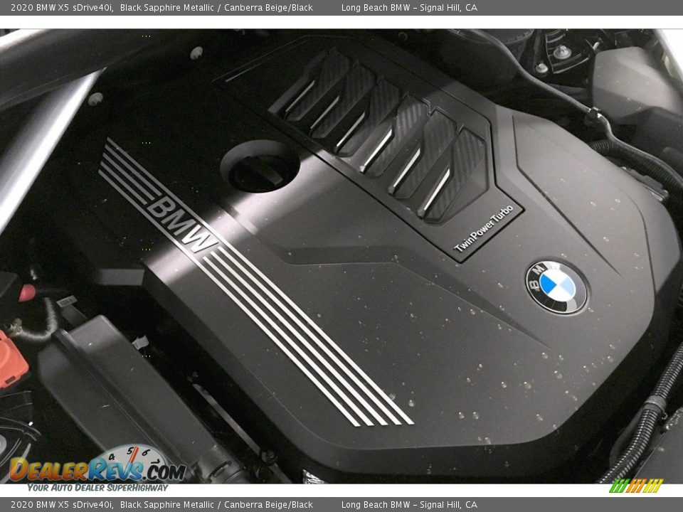 2020 BMW X5 sDrive40i Black Sapphire Metallic / Canberra Beige/Black Photo #11