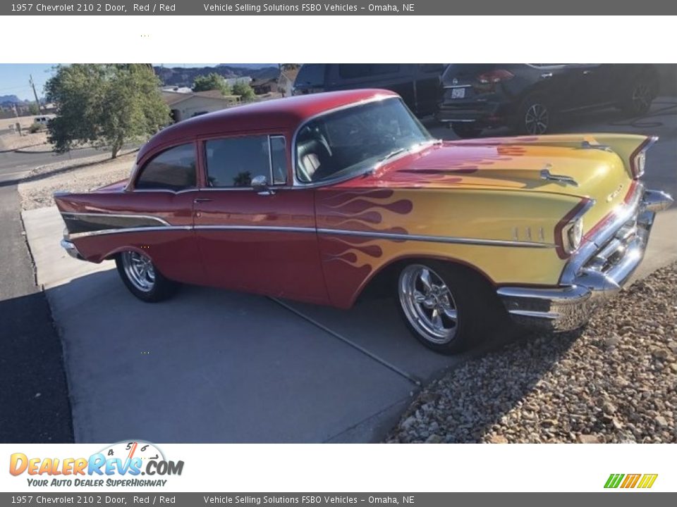 1957 Chevrolet 210 2 Door Red / Red Photo #3