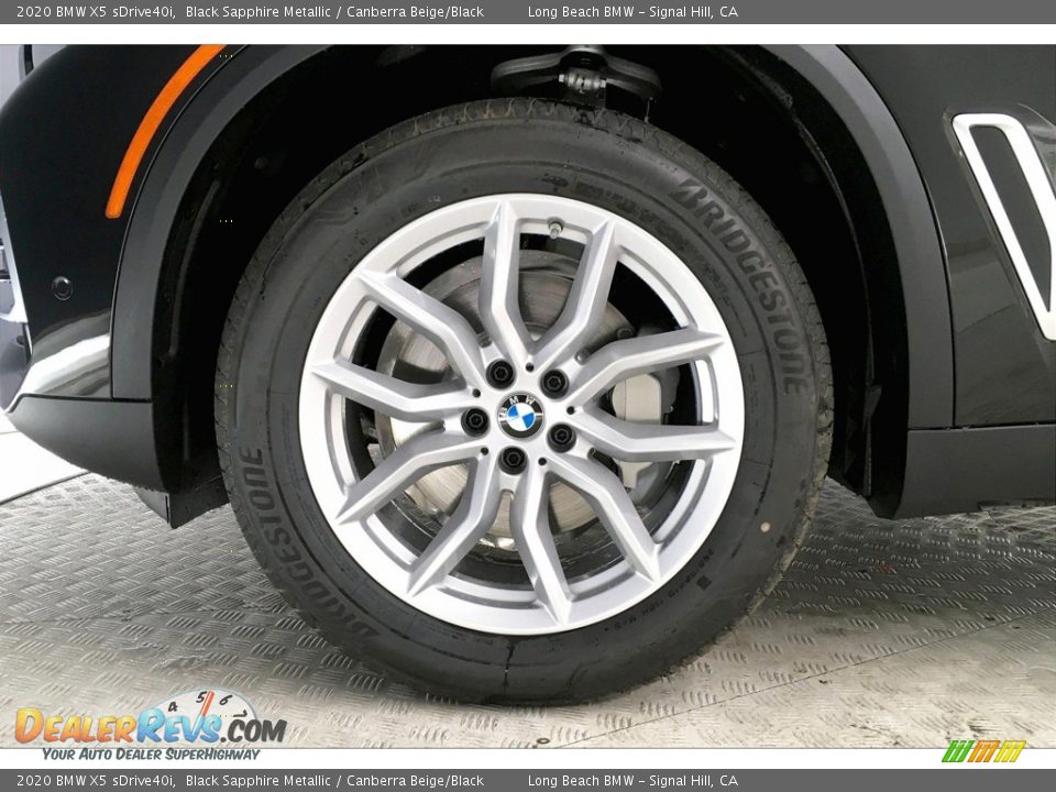 2020 BMW X5 sDrive40i Black Sapphire Metallic / Canberra Beige/Black Photo #12