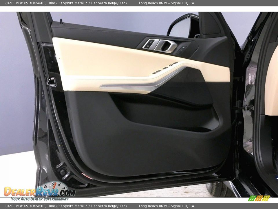 2020 BMW X5 sDrive40i Black Sapphire Metallic / Canberra Beige/Black Photo #13