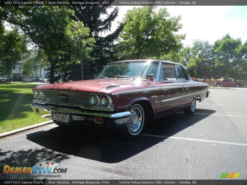 1963 Ford Galaxie 500/XL 2 Door Hardtop Heritage Burgundy / Red Photo #1