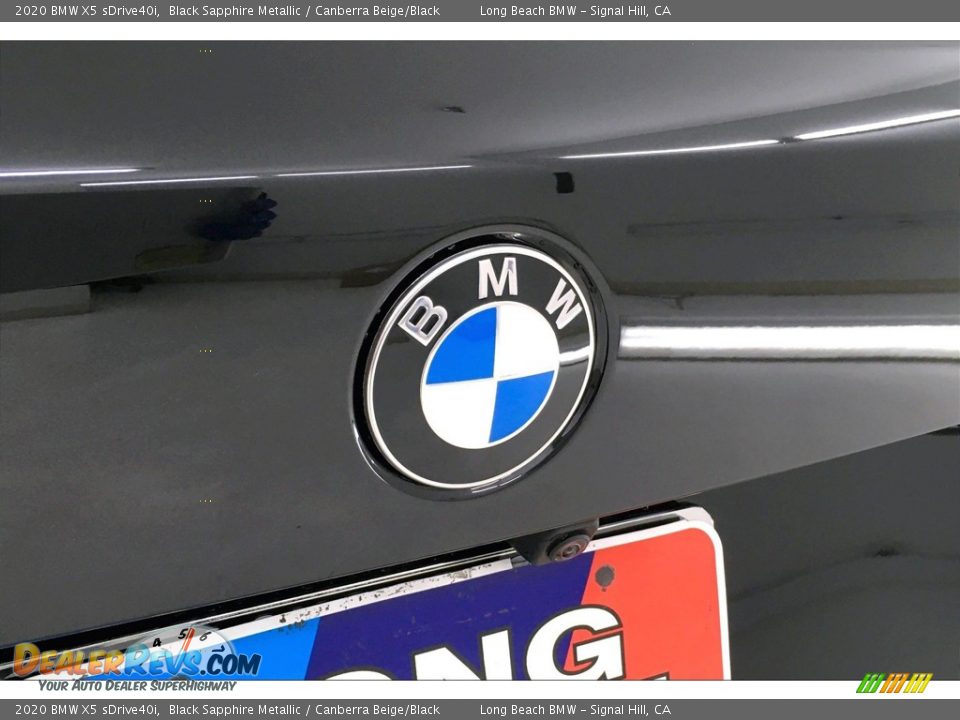 2020 BMW X5 sDrive40i Black Sapphire Metallic / Canberra Beige/Black Photo #16