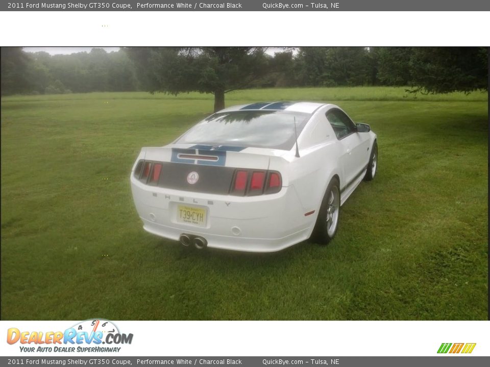 2011 Ford Mustang Shelby GT350 Coupe Performance White / Charcoal Black Photo #3