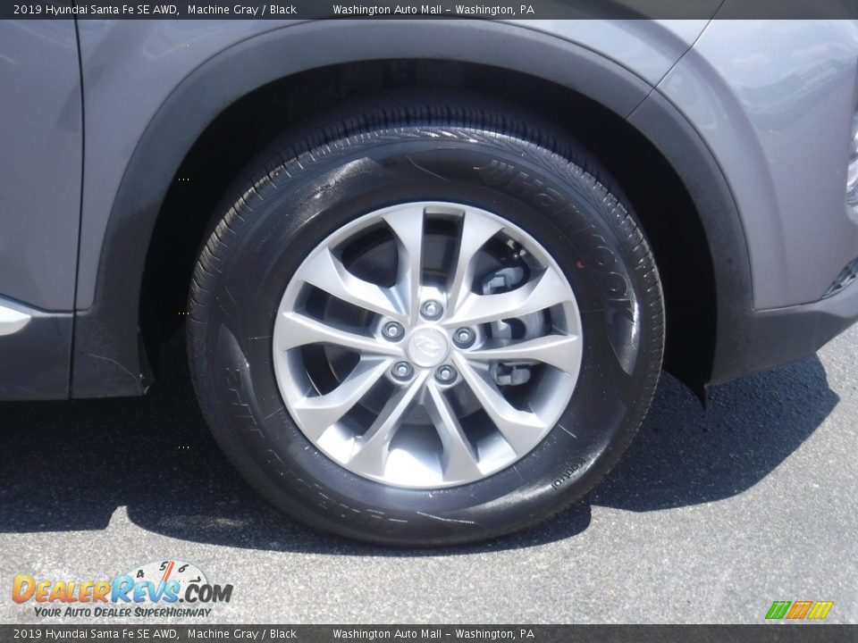 2019 Hyundai Santa Fe SE AWD Machine Gray / Black Photo #3
