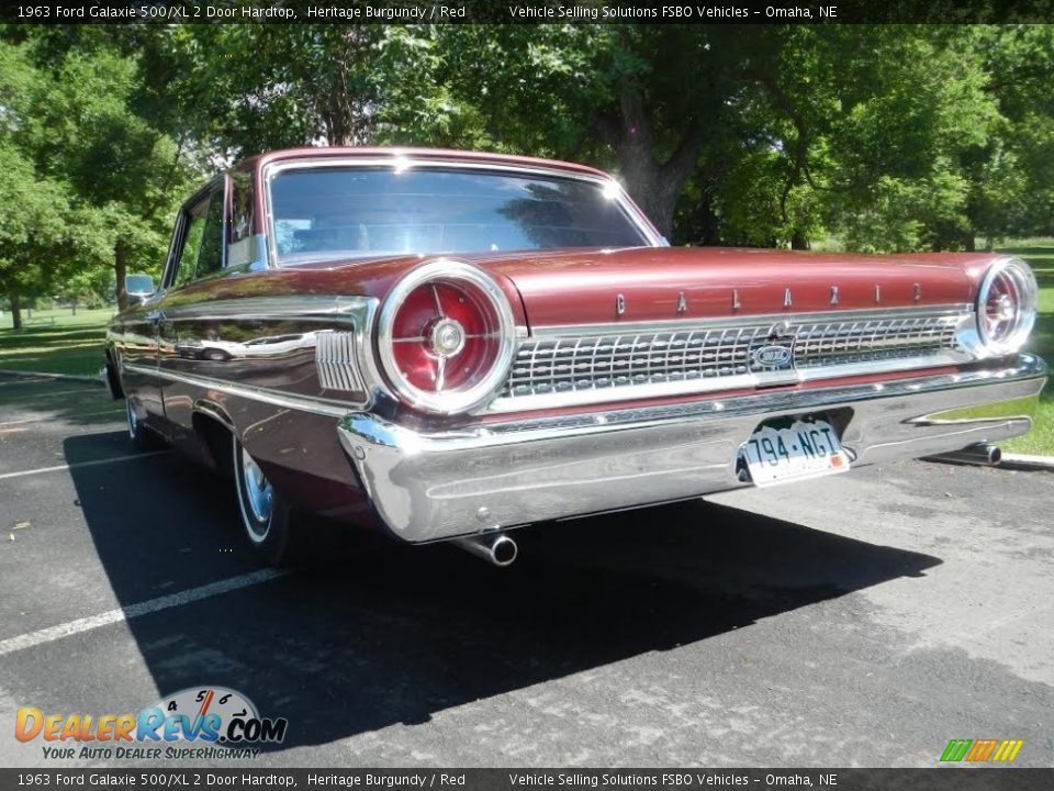 1963 Ford Galaxie 500/XL 2 Door Hardtop Heritage Burgundy / Red Photo #3